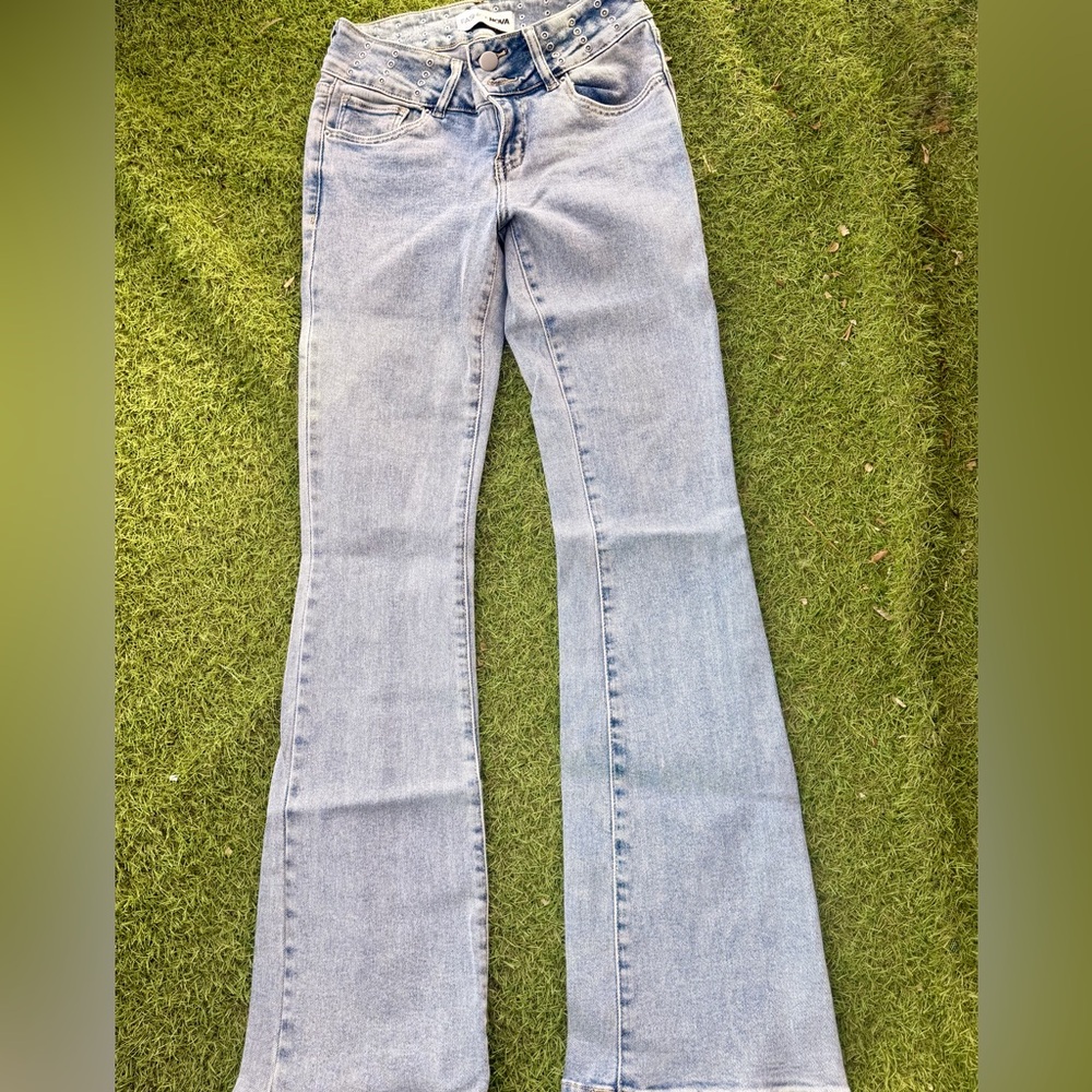 Fashion Nova Light Blue Flare Jeans